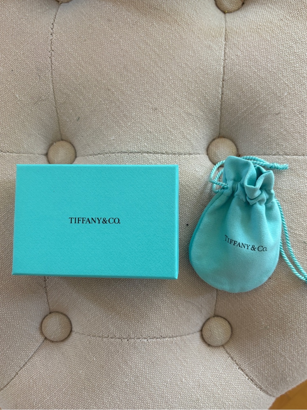 NWT🤍Tiffany & Co🤍just box and drawstring pouch